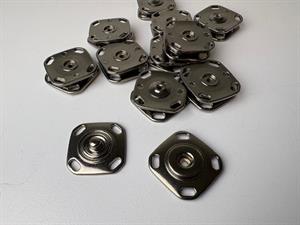 Tryklås - stor lækker trykknap i metal, 23 mm