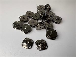 Tryklås - stor lækker trykknap i metal, 15 mm