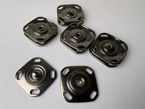 Tryklås - stor lækker trykknap i metal, 30 mm