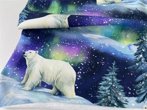 Bomuldsjersey - polar bears aurora, gots