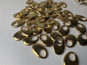 Vedhæng til lynlås - hængelås i guld