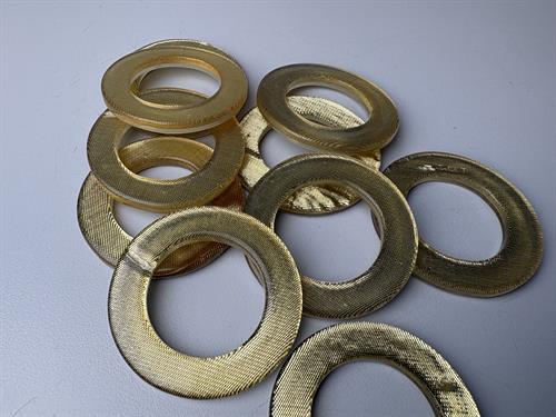 Spænde - rundt i guld look