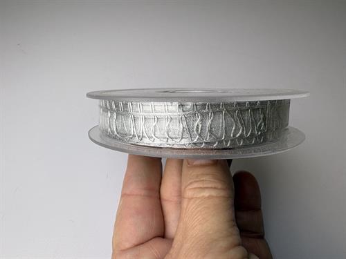 Bånd - grå,  hel rulle med 20 meter 