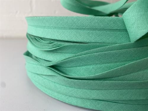 Skråbånd - hel rulle 20 mm bred i intens mintgrøn
