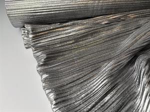 Glimmerjersey - plisseret og flot sølv