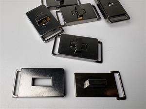 Spænde - lås/lukke/taske/vrider i gun metal