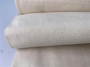 Lærredsvævet canvas - ubleget