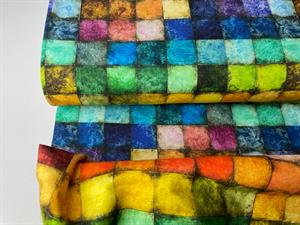 Patchwork stof - multicolor i smukke tern
