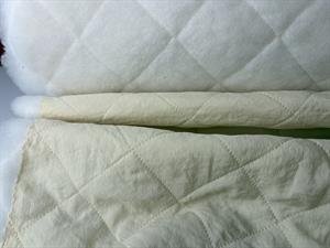 Fastvævet quiltet foer stof - lækker kit farvet