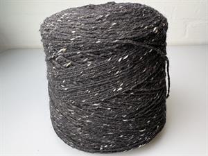 Garn 100% uld - hel cone som foto, antrasit