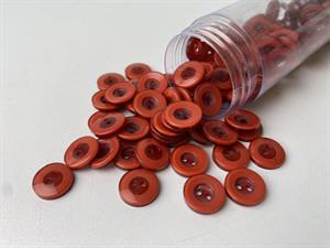 Knap -  intens marsala med tyk kant, 12 mm