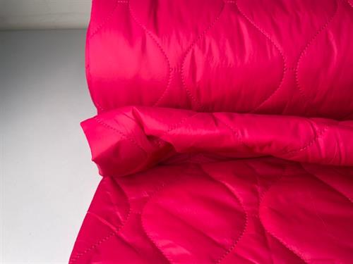 Fastvævet quiltet stof - viva magenta med glat overflade