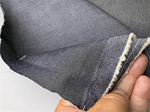 Let denim - lækker gråblå, fintrådet - minimalt stræk