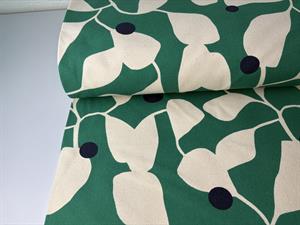 Deko canvas - kraftig lækker kvalitet, green med organic print
