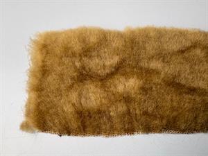Fake fur -  blød pels i gylden karamel