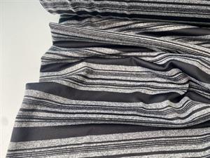 Sportsjersey - lækre striber i mørkegrå og sort