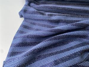 Tynd strikjersey - fede striber i blå toner