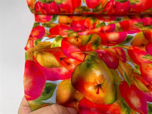 Bomuldsjersey - apple orchard