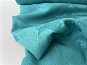 Fastvævet viscose - altea flowers ocean blue 