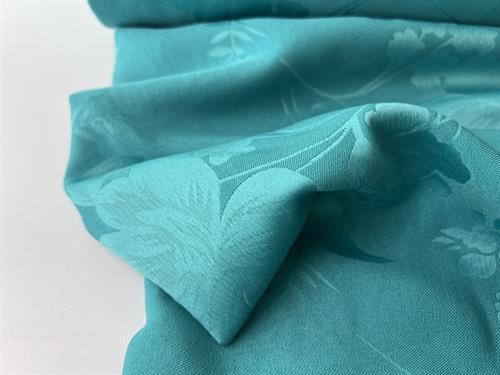 Fastvævet viscose - altea flowers ocean blue 