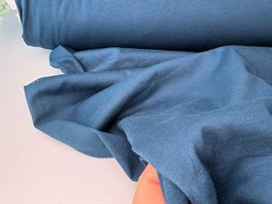 Bomuldsjersey - fintrådet, mørk petrolblå