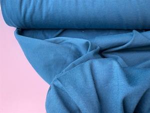 Bomuldsjersey - fintrådet, lysere petrolblå