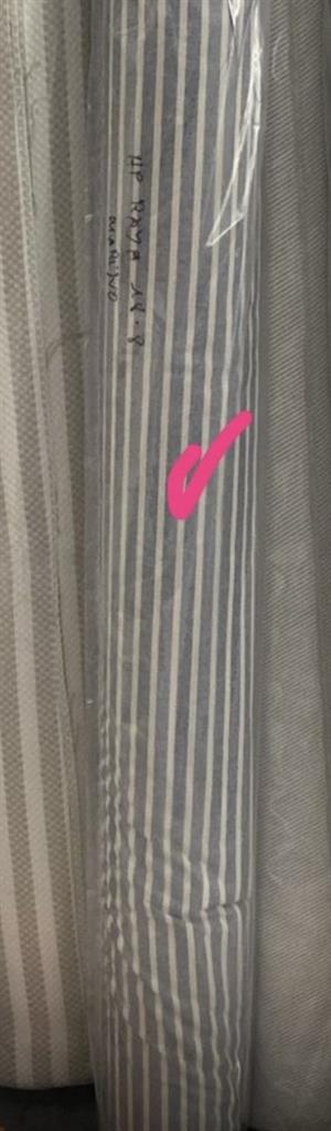 Deko canvas - hørlook striber, tillid  som foto, 280 cm bred