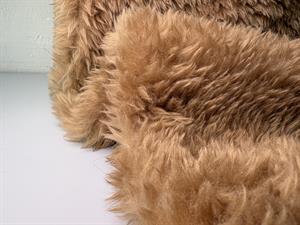 Fake fur - superblød, langhåret og lækker camel