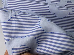 Skjortepoplin - lækre striber og fine blomstermotiver