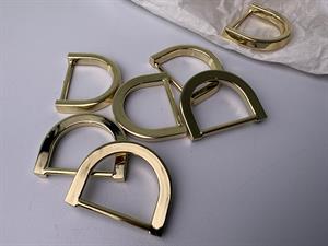 Regulator - forbindelses led, guld look 35/25 mm