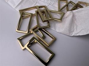 Enkelt regulator - forbindelses led, guld look 38/ 30mm