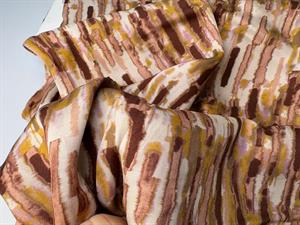 Fastvævet polyester - smukke varme blide toner