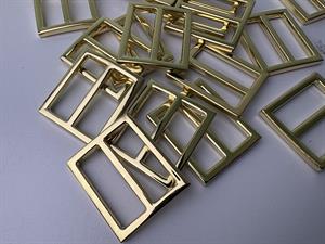 Regulator - forbindelses led, guld look 48/40 mm