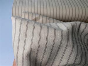 Fastvævet bomuld - beige med let stribe