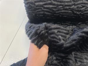 Persian fake fur - blød og flot sort