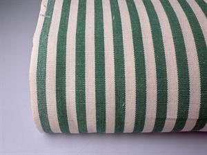 Strofinaccio - viskestykke stof, hørblanding med grønne striber