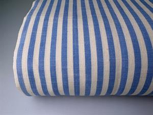 Strofinaccio - viskestykke stof, hørblanding med turkis striber