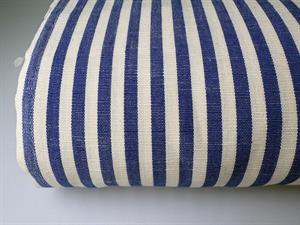 Strofinaccio - viskestykke stof, hørblanding med blå striber