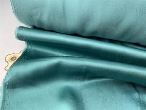 Fastvævet viscose - crepe de chine look i verde azzurro