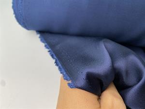 Fastvævet viscose - crepe de chine look i marineblå
