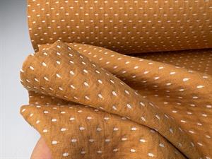 Vævet bomuld - med japansk inspirerede sting i kardemomme