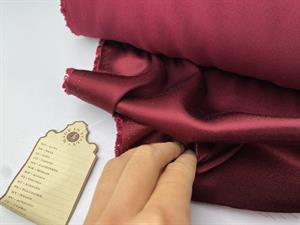 Fastvævet viscose - crepe de chine look i bordeaux