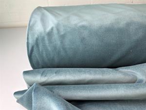 Vævet bomuldsvelour - smuk støvet blå