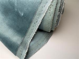 Vævet bomuldsvelour - smuk petrolgrøn