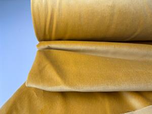 Vævet bomuldsvelour - flot sennepsgul