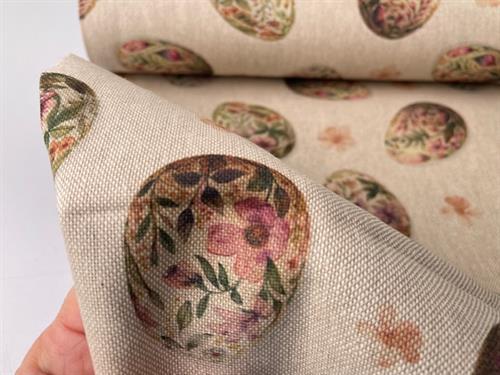 Deko canvas - påskeæg med smukke blomster