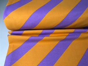Isoli - brede lækre diagonalstriber i appelsin/lilla