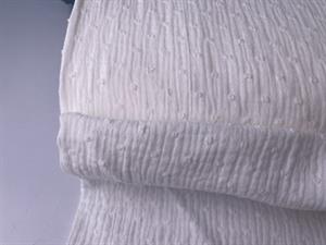 Dobbelt gauze - dobby i offwhite