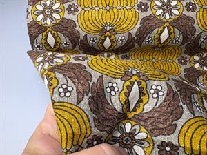 Kokka patchwork stof - crepet lækker kvalitet i okker