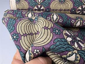 Kokka patchwork stof - crepet lækker kvalitet i lilla